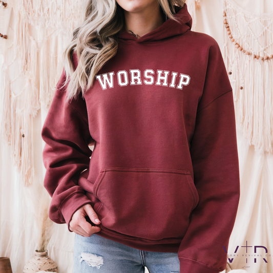 WORSHIP | Christian Tee, Crewneck, or Hoodie