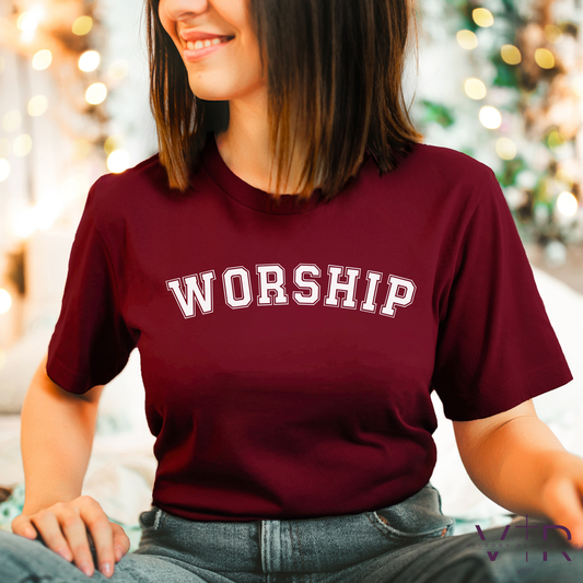 WORSHIP | Christian Tee, Crewneck, or Hoodie