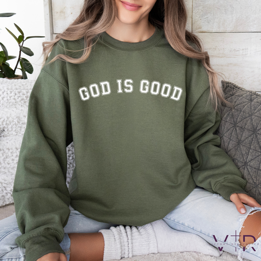 GOD IS GOOD | Christian Tee, Crewneck, or Hoodie