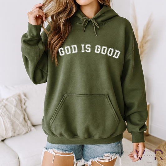 GOD IS GOOD | Christian Tee, Crewneck, or Hoodie